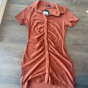 NWT White Fox Boutique Island Escape Mini Dress Color Rust Size Medium